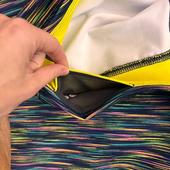 Land’s End Active Yoga Pants Space Dye Navy Sz L (14/16) - Picture 8 of 10